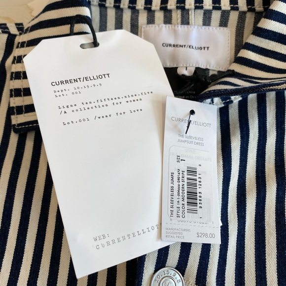 NWT Current Elliott Stripe Jumper Dress Size Small - Picture 10 of 12